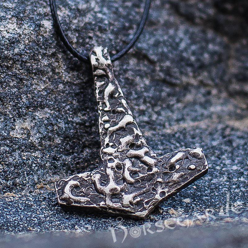 Thor's Hammer Pendant Silver - outriderjjewelry